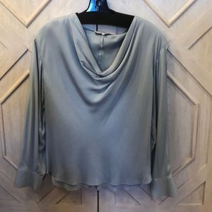 Vince Silk Cowlneck Blouse NWT $325 Small